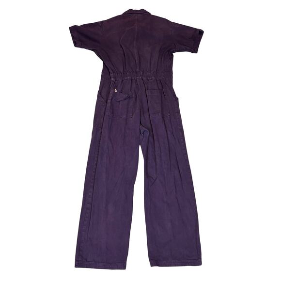 Big Bud Press Purple Short Sleeve Jumpsuit Women's XL Boho Indie Twee - Picture 3 of 11